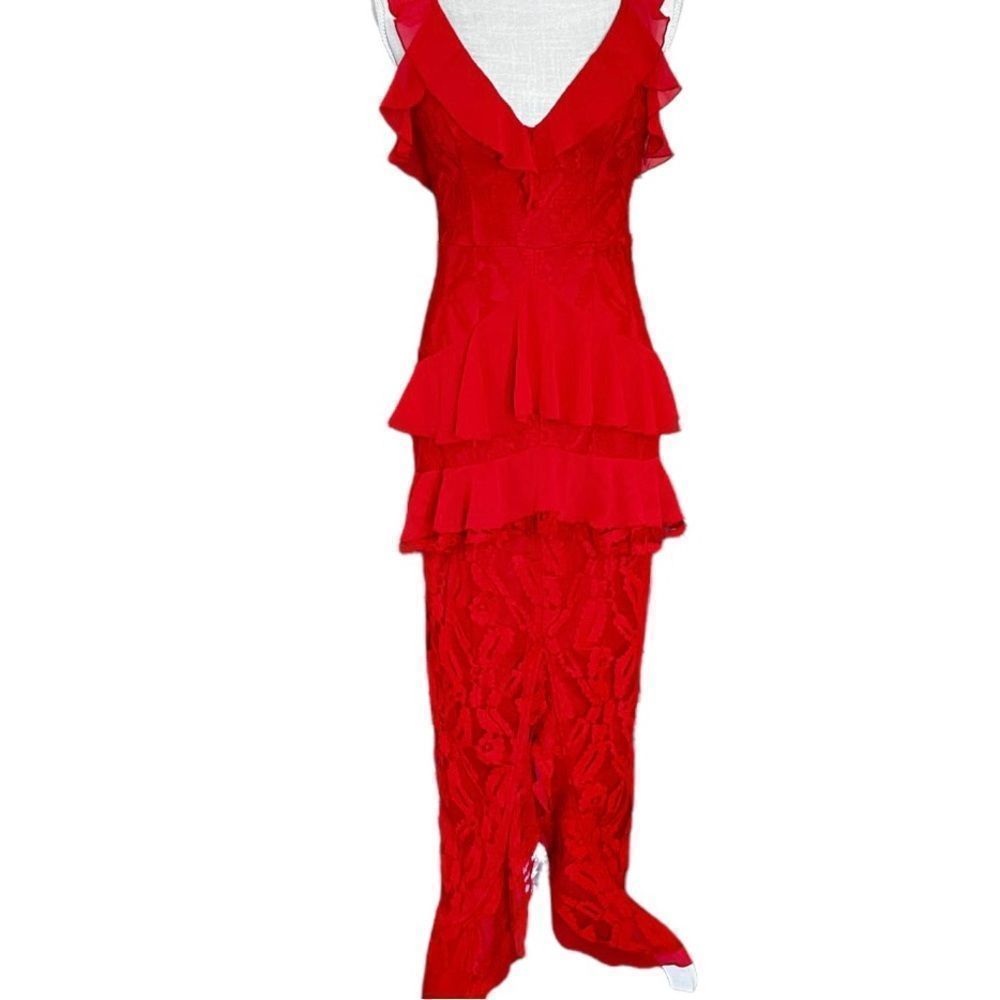 Sexy yet elegant red lace dress- Size 2